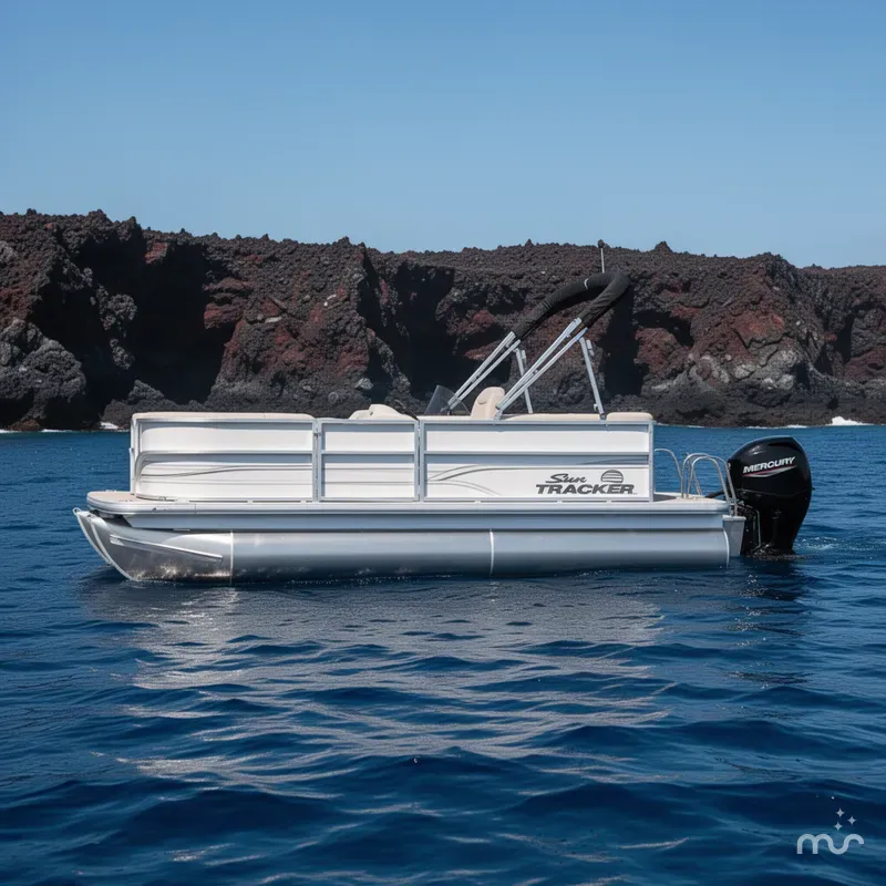 Slide: The Image of Sun Tracker Party Barge 16 DLX 2026 - 2
