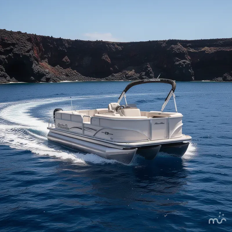 Slide: The Image of Sun Tracker Party Barge 16 DLX 2026 - 4