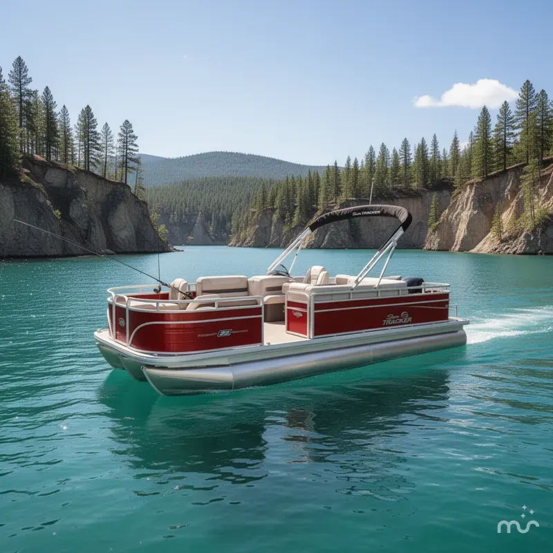 Slide: The Image of Sun Tracker Fishin' Barge 22 DLX 2026 - 4