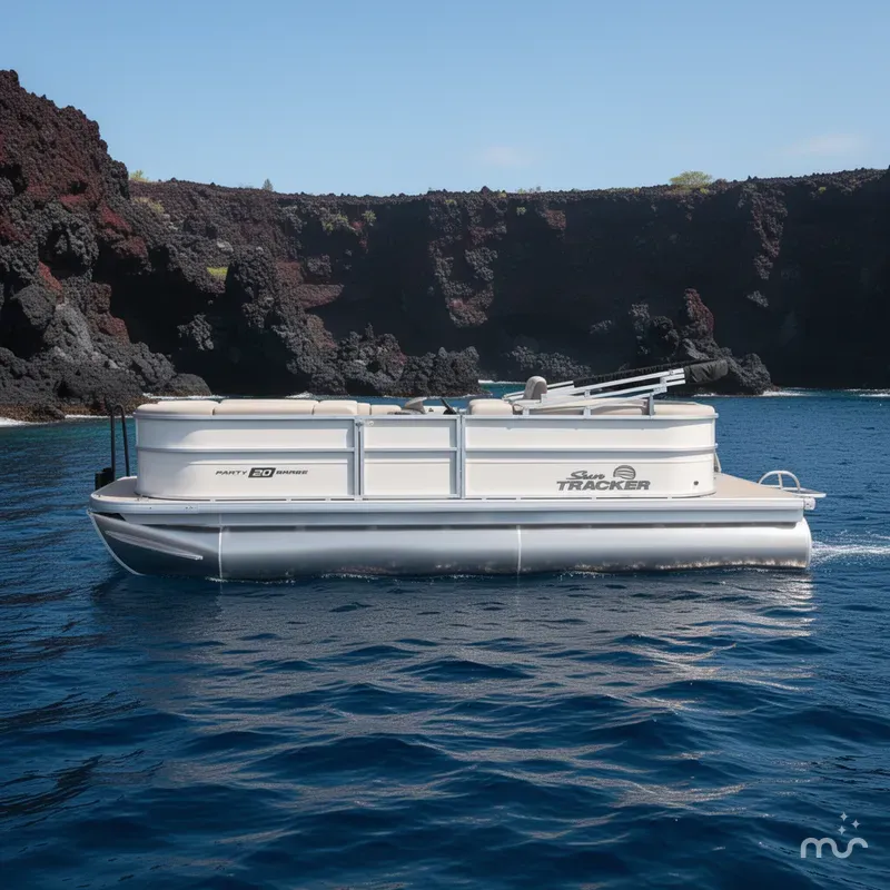 Slide: The Image of Sun Tracker Party Barge 20 DLX 2026 - 2