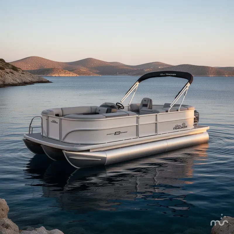 Slide: The Image of Sun Tracker Party Barge 20 DLX 2026 - 4