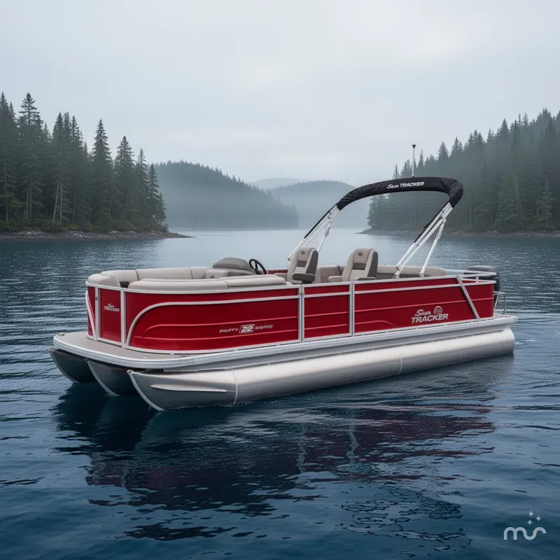 The Image of Sun Tracker Party Barge 22 RF DLX 2026 - 0