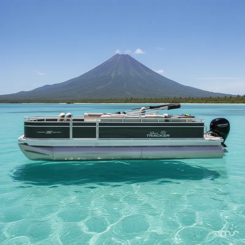 Slide: The Image of Sun Tracker Fishin' Barge 22 DLX 2026 - 2