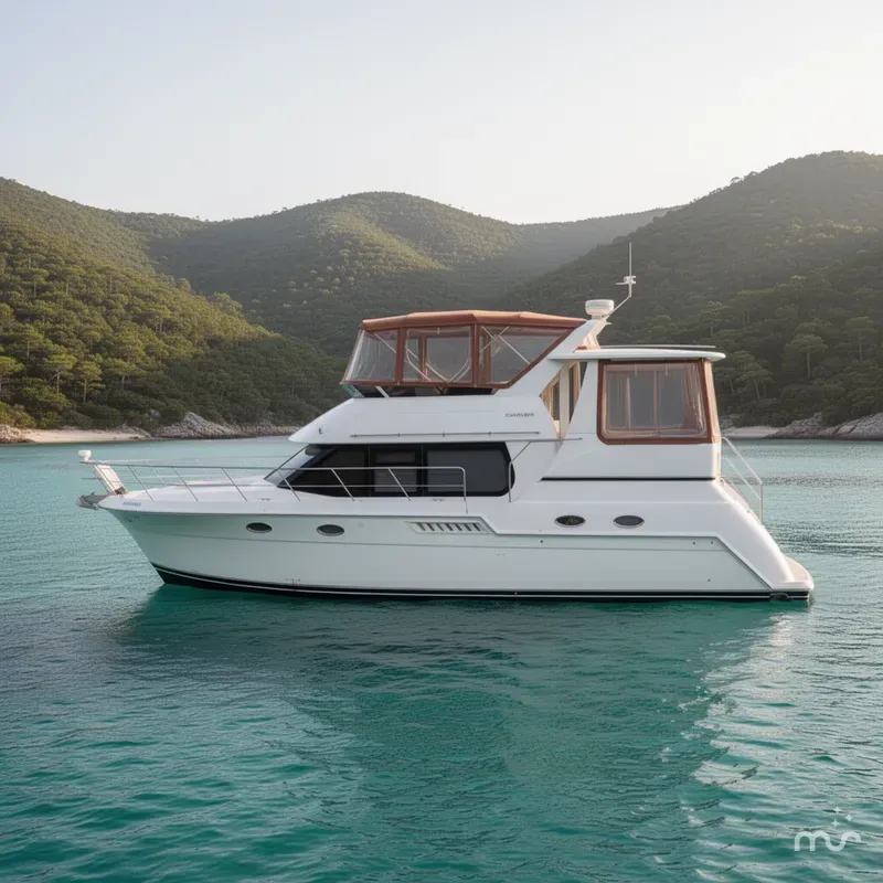 Slide: The Image of Carver Yachts 406 Aft Cabin Motor Yacht 2001 - 2