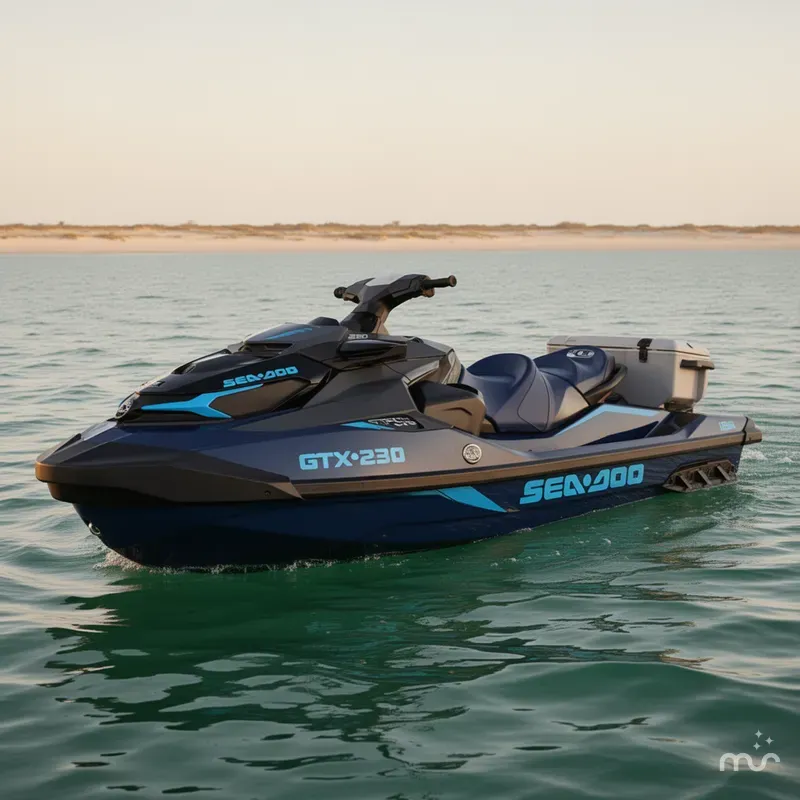 Slide: The Image of Sea-Doo GTX 230 Tech Package, Audio, iDF, iBR 2026 - 2