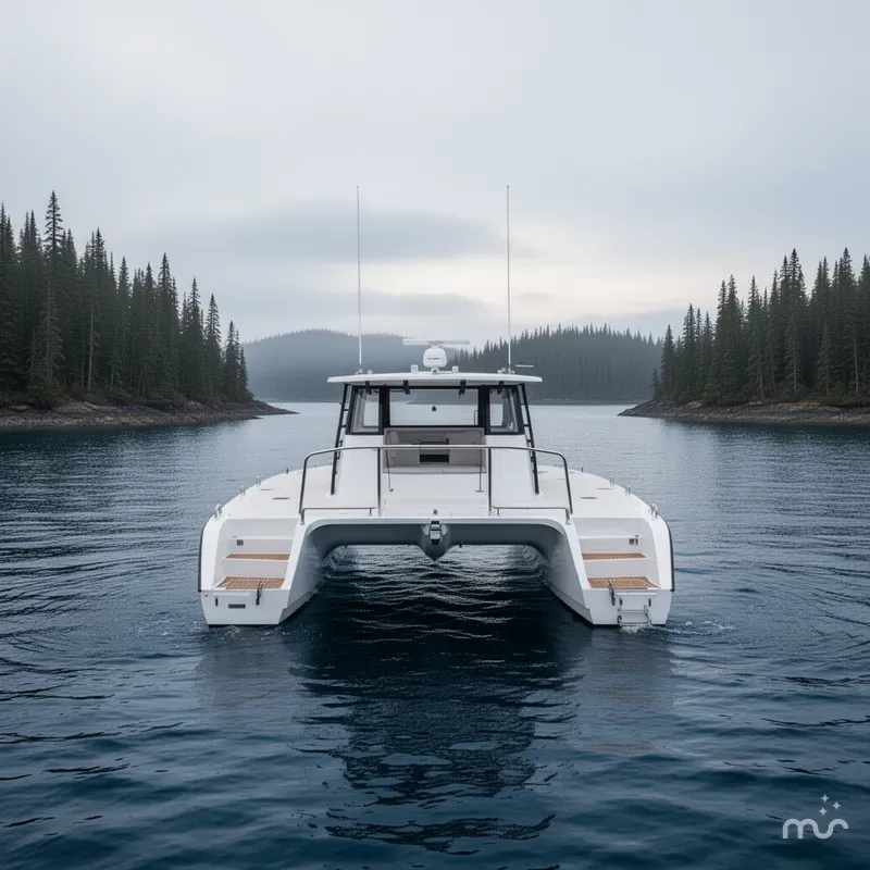 Slide: The Image of Invincible 35 Catamaran 2020 - 3