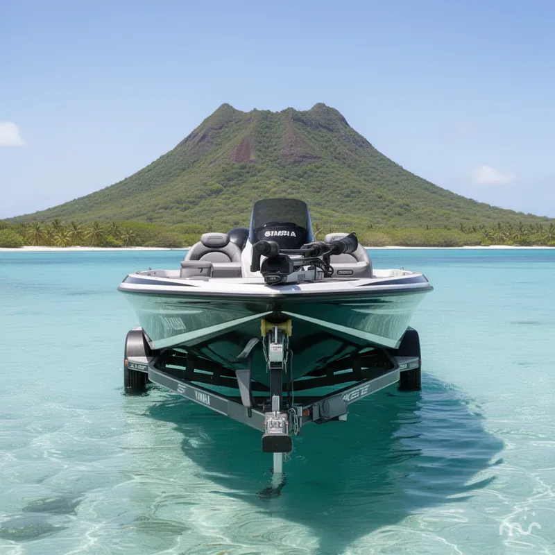 Slide: The Image of Skeeter ZX250 with 250HP Yamaha and tandem axle trailer 2017 - 1