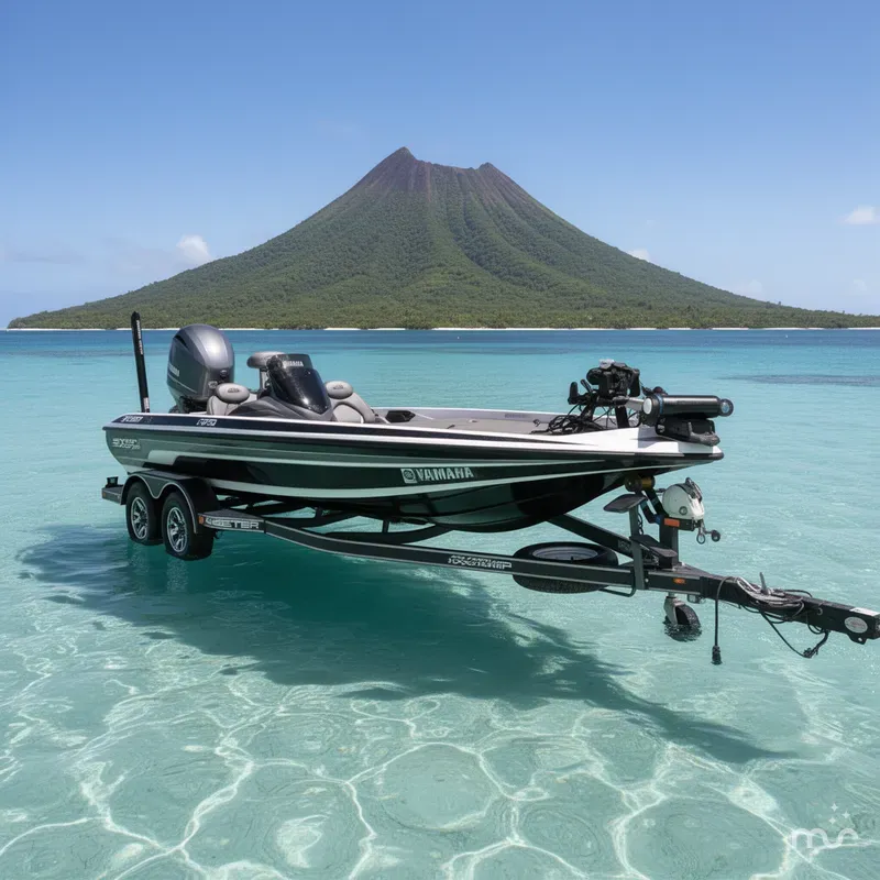 Slide: The Image of Skeeter ZX250 with 250HP Yamaha and tandem axle trailer 2017 - 2
