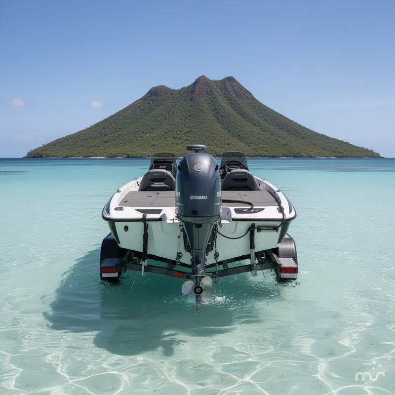 Slide: The Image of Skeeter ZX250 with 250HP Yamaha and tandem axle trailer 2017 - 3