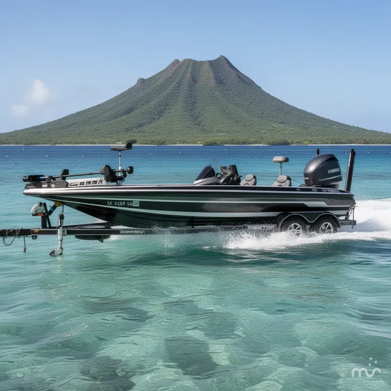 Slide: The Image of Skeeter ZX250 with 250HP Yamaha and tandem axle trailer 2017 - 4