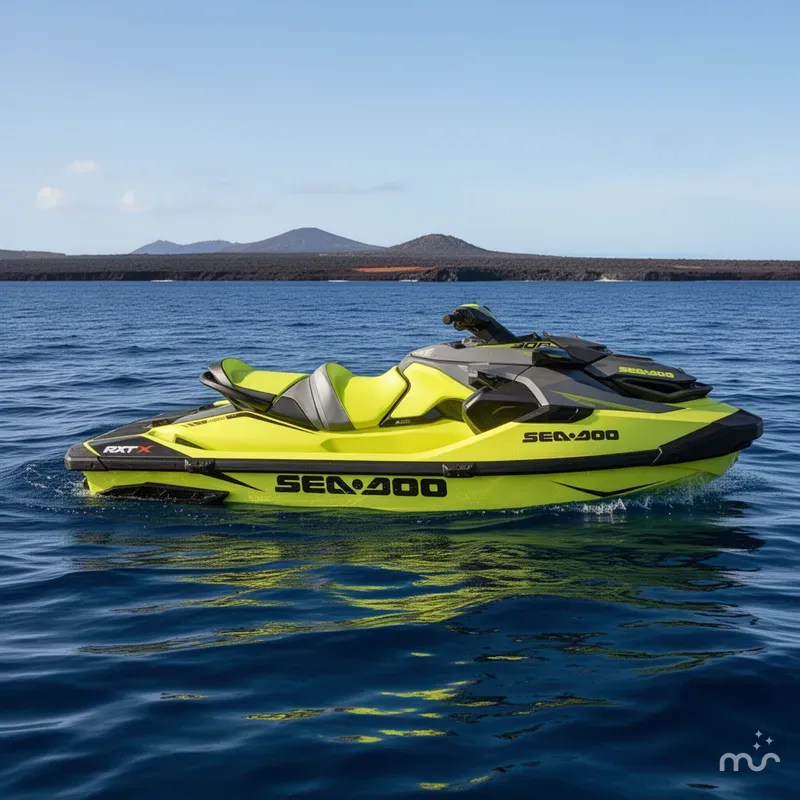 The Image of Sea-Doo RXT-X 300 Neon Yellow And Lava Grey 2019 - 0