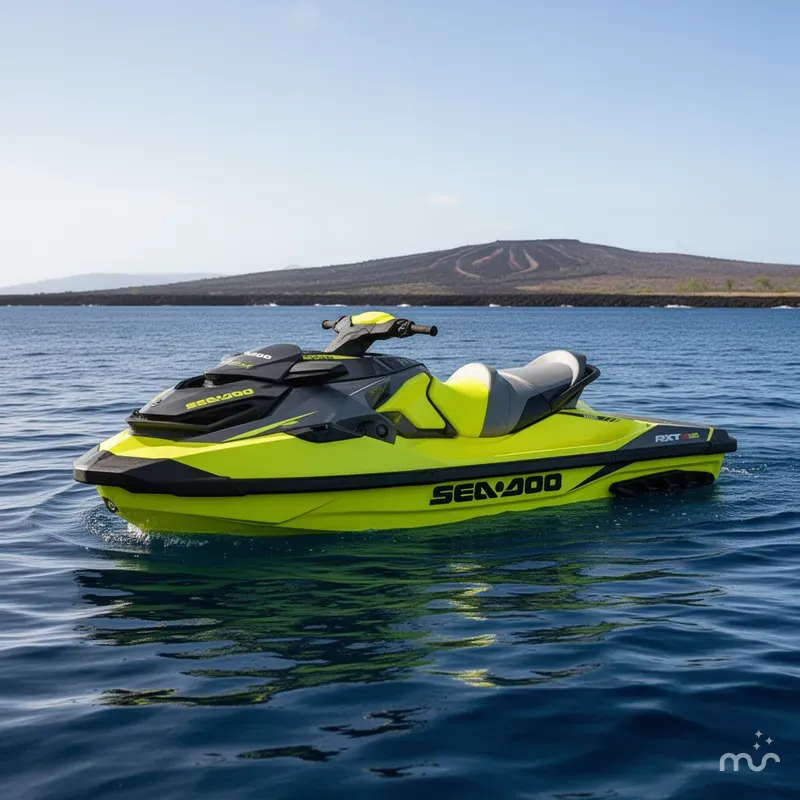 Slide: The Image of Sea-Doo RXT-X 300 Neon Yellow And Lava Grey 2019 - 2