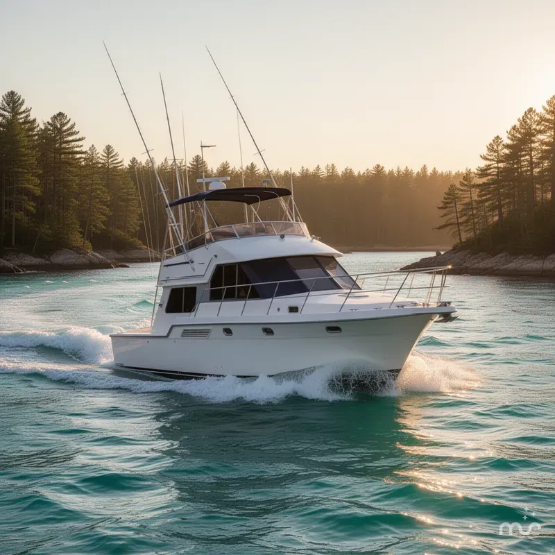 Slide: The Image of Carver Yachts 370 Voyager 1995 - 1