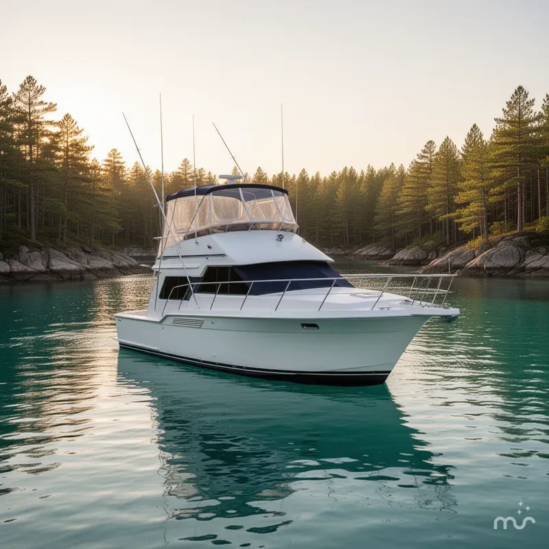 Slide: The Image of Carver Yachts 370 Voyager 1995 - 2