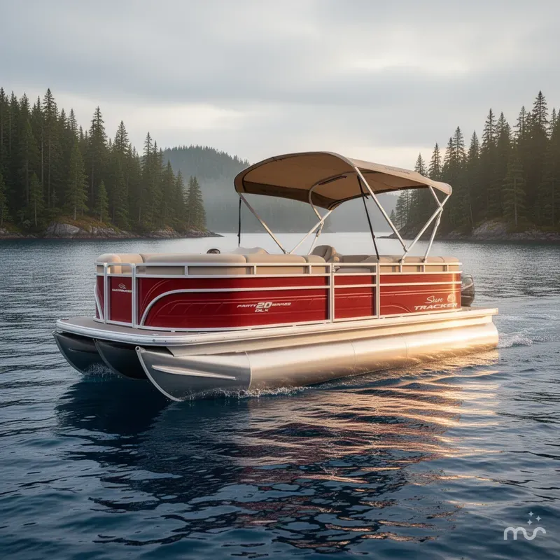 Slide: The Image of Sun Tracker Party Barge 20 DLX 2024 - 4