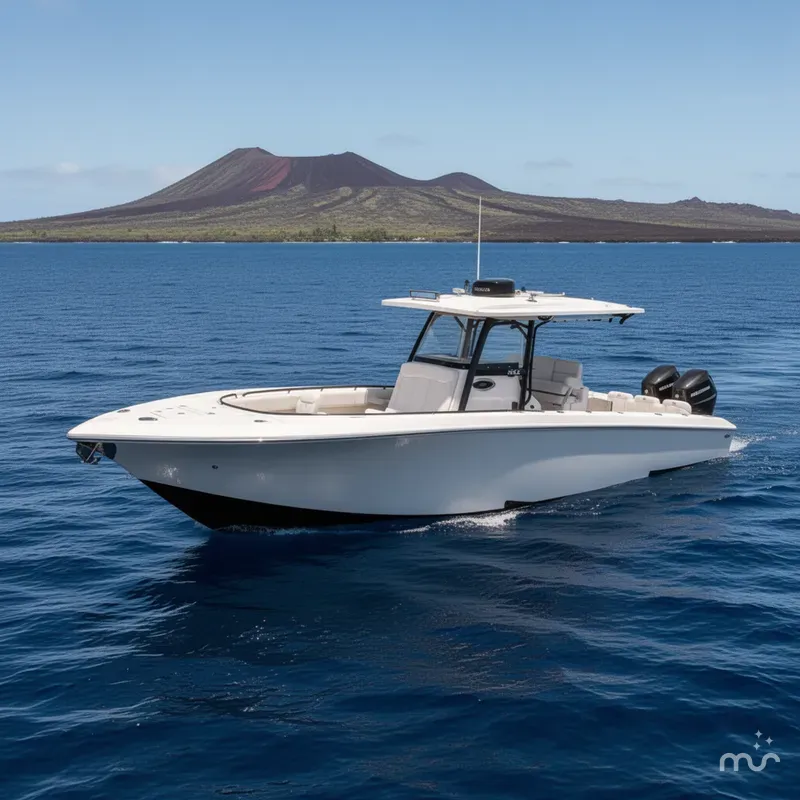 Slide: The Image of Fountain 34 Center Console 2025 - 2