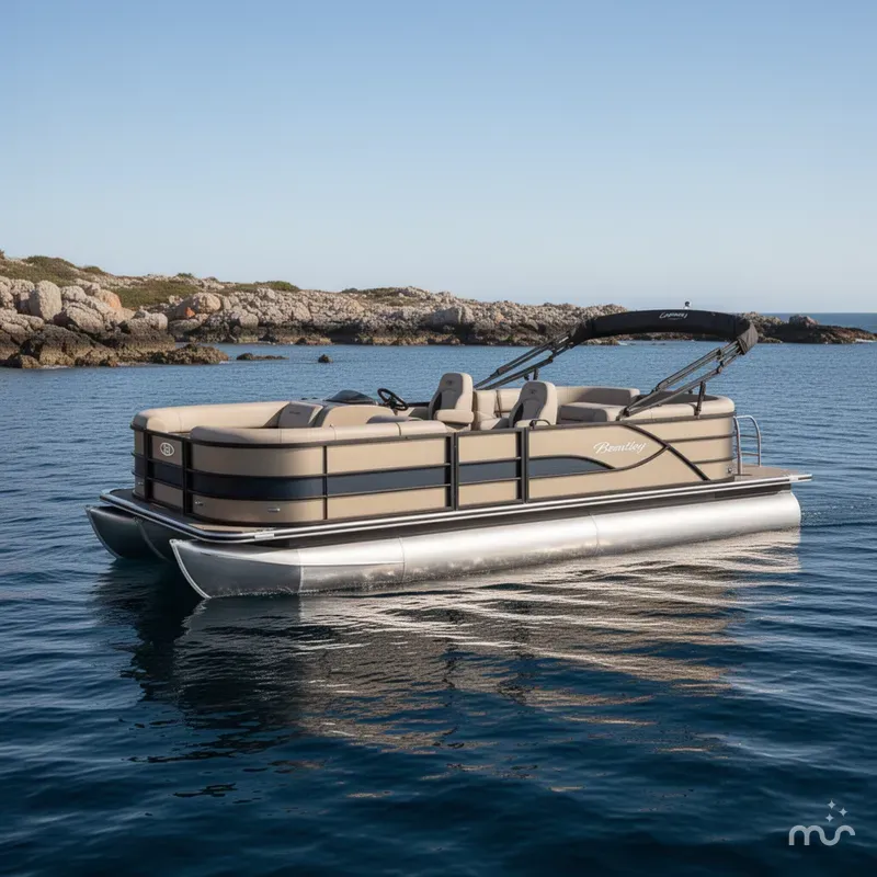 Slide: The Image of Bentley Pontoons Legacy 200 Navigator 2026 - 2