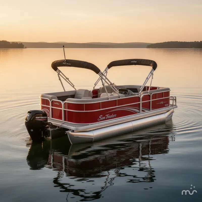 Slide: The Image of Sun Tracker Party Barge 18 DLX 2026 - 4