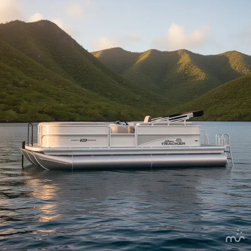 Slide: The Image of Sun Tracker Party Barge 20 DLX 2026 - 2