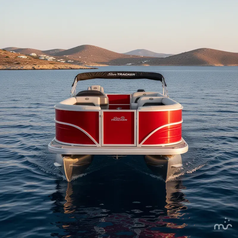 Slide: The Image of Sun Tracker Party Barge 18 DLX 2026 - 1