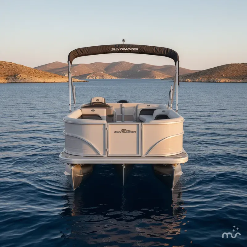 Slide: The Image of Sun Tracker Party Barge 18 DLX 2026 - 3