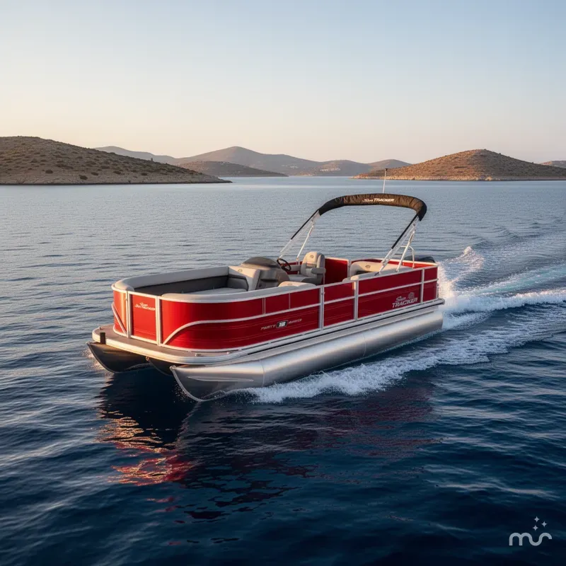 Slide: The Image of Sun Tracker Party Barge 18 DLX 2026 - 4