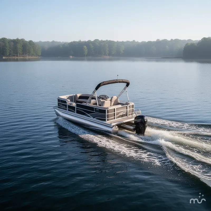 Slide: The Image of Sun Tracker Party Barge 16 DLX 2026 - 4