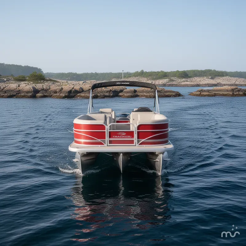 Slide: The Image of Sun Tracker Party Barge 22 DLX 2026 - 1