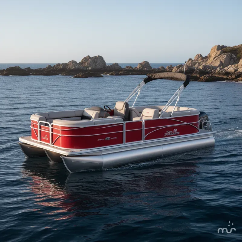 Slide: The Image of Sun Tracker Party Barge 22 DLX 2026 - 2