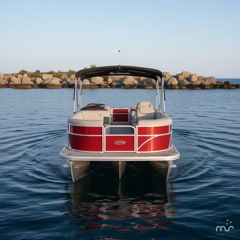 Slide: The Image of Sun Tracker Party Barge 22 DLX 2026 - 3
