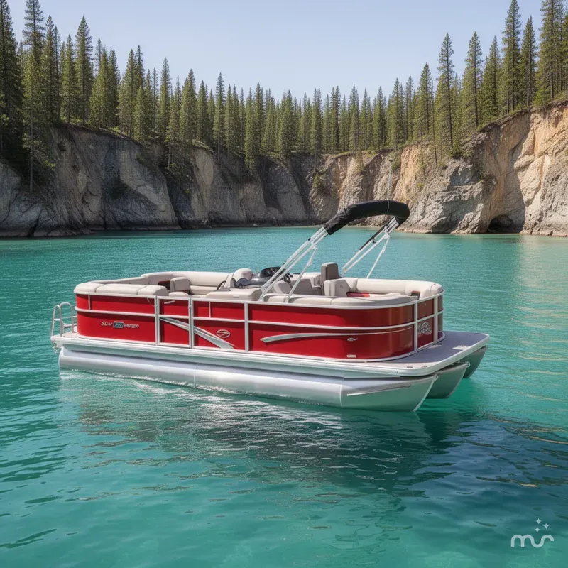 The Image of Sun Tracker Party Barge 22 DLX 2026 - 0