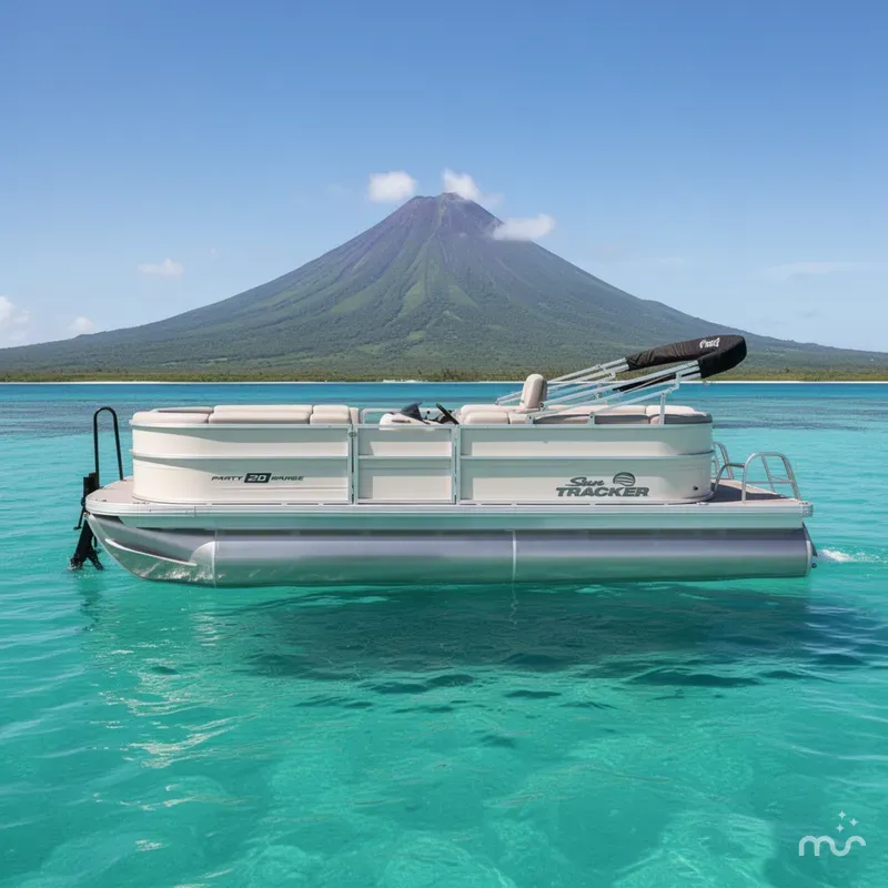 Slide: The Image of Sun Tracker Party Barge 20 DLX 2026 - 2