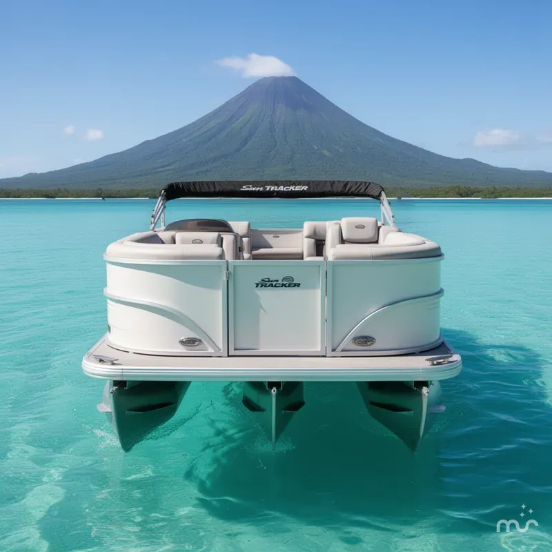 Slide: The Image of Sun Tracker Party Barge 20 DLX 2026 - 3