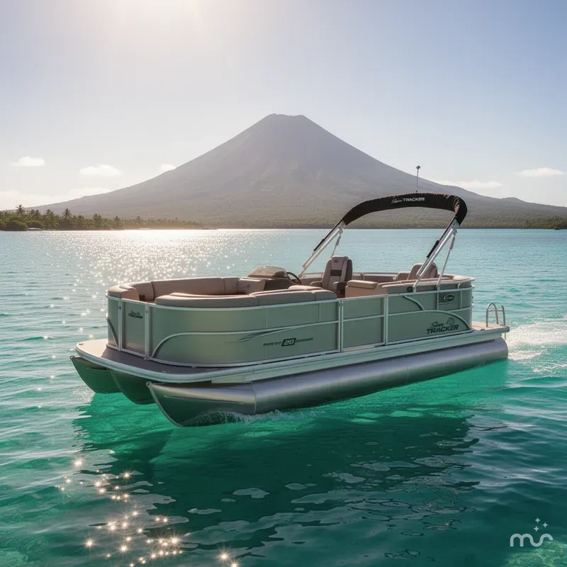 Slide: The Image of Sun Tracker Party Barge 20 DLX 2026 - 4