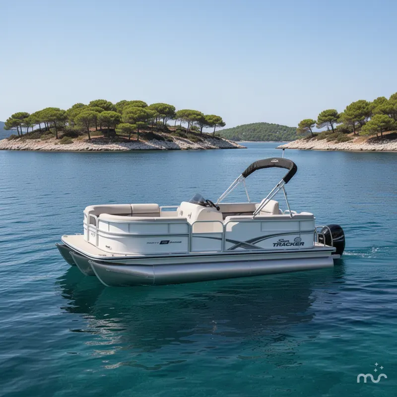 The Image of Sun Tracker Party Barge 16 DLX 2026 - 0