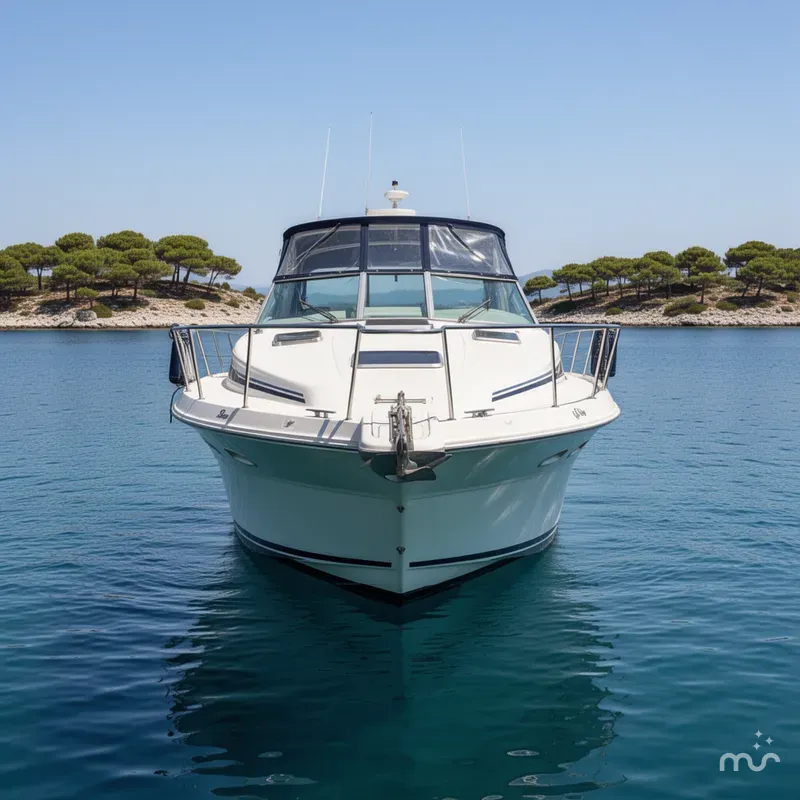 Slide: The Image of Sea Ray 390 Express Cruiser 1988 - 1
