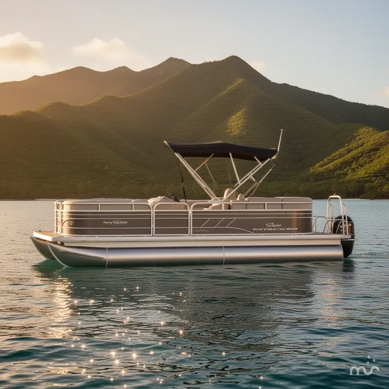 Slide: The Image of Sun Tracker Party Barge 22 DLX 2023 - 4