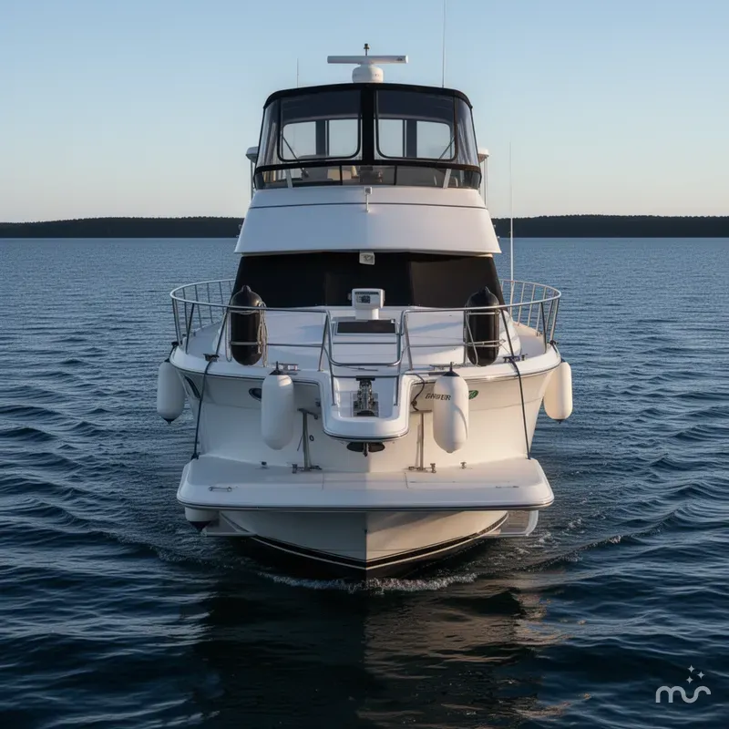Slide: The Image of Carver Yachts 400 Cockpit Motor Yacht 1997 - 3