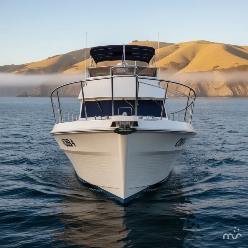 Slide: The Image of CHB 46 Cockpit Motoryacht 1987 - 1