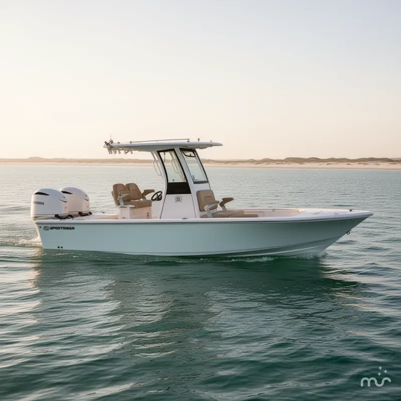Slide: The Image of Sportsman Masters 247OE Bay Boat 2026 - 2