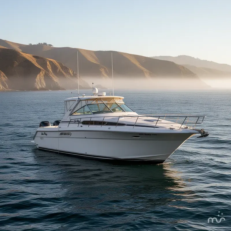 Slide: The Image of Sea Ray 390 Express Cruiser 1988 - 2