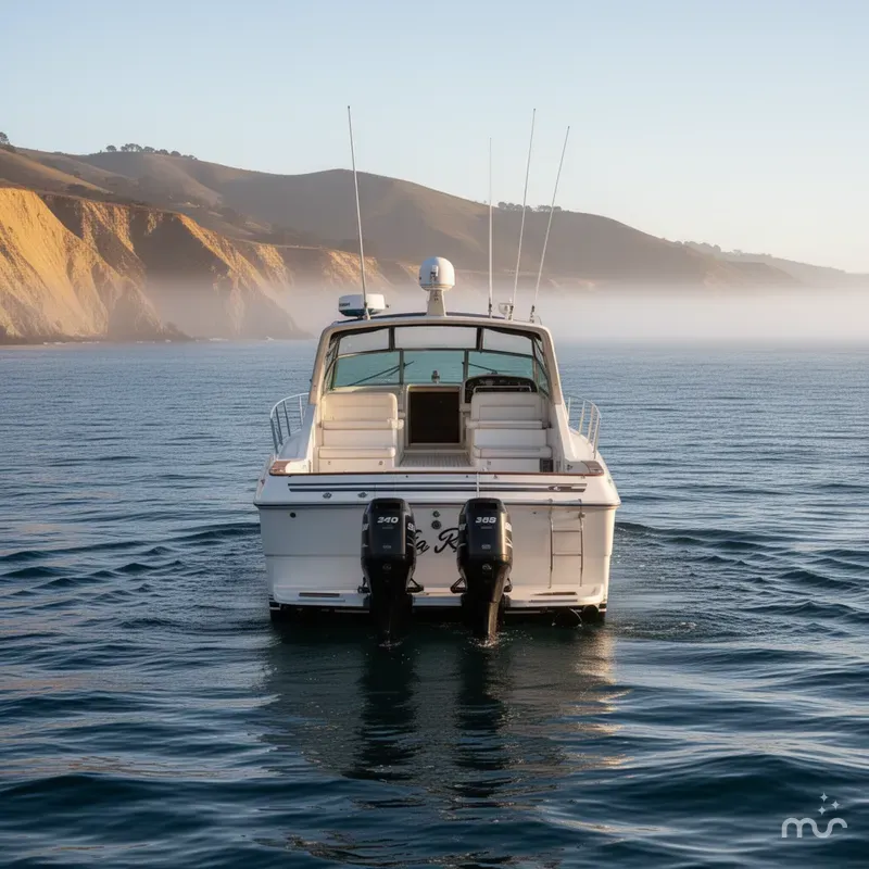 Slide: The Image of Sea Ray 390 Express Cruiser 1988 - 3
