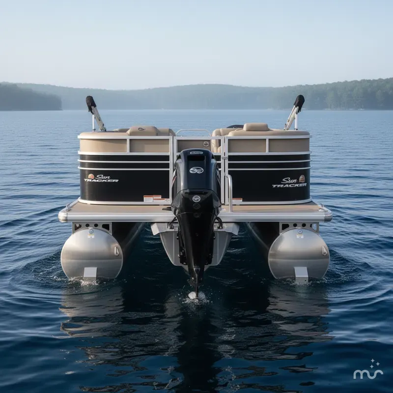 Slide: The Image of Sun Tracker Party Barge 22 RF DLX 2022 - 3
