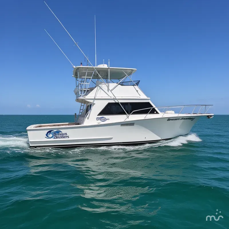Slide: The Image of Breaux Brothers 44 CUSTOM SPORTFISH 1989 - 2