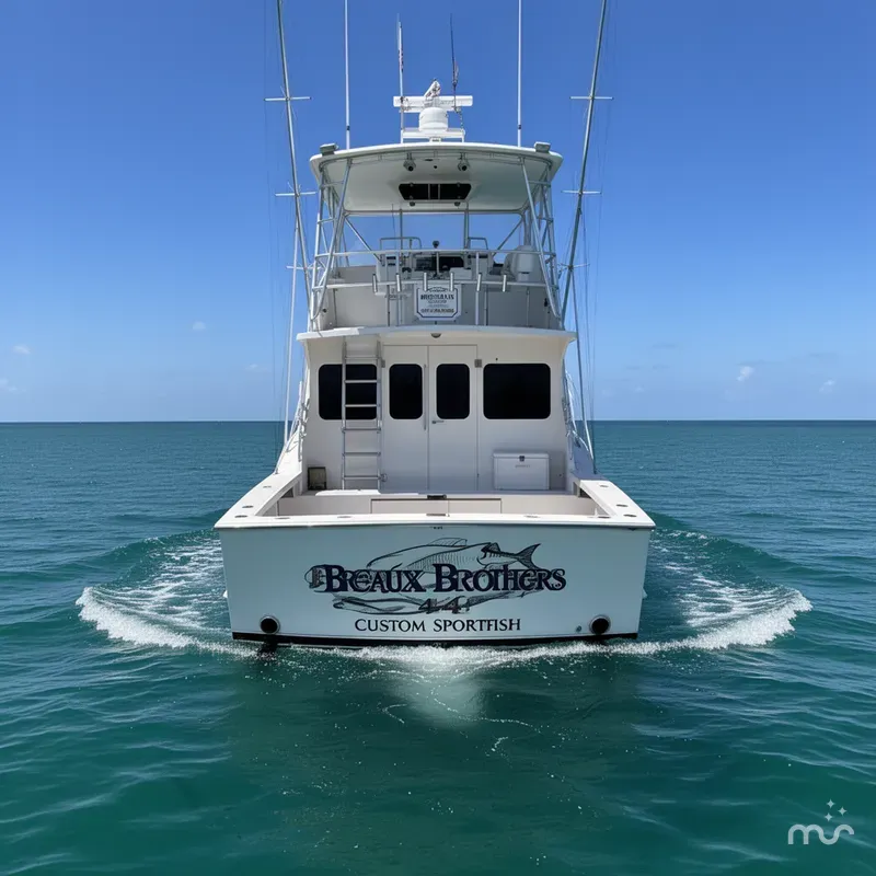 Slide: The Image of Breaux Brothers 44 CUSTOM SPORTFISH 1989 - 3