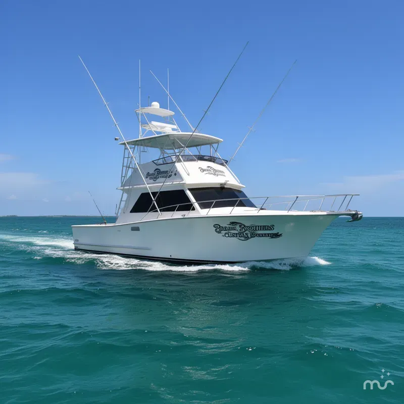 Slide: The Image of Breaux Brothers 44 CUSTOM SPORTFISH 1989 - 4