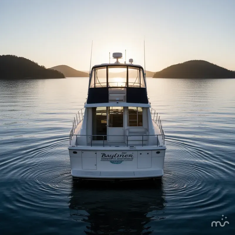 Slide: The Image of Bayliner 3988 Command Bridge Motoryacht 2002 - 3