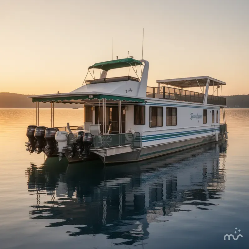 Slide: The Image of Lakeview Houseboat 1992 - 2