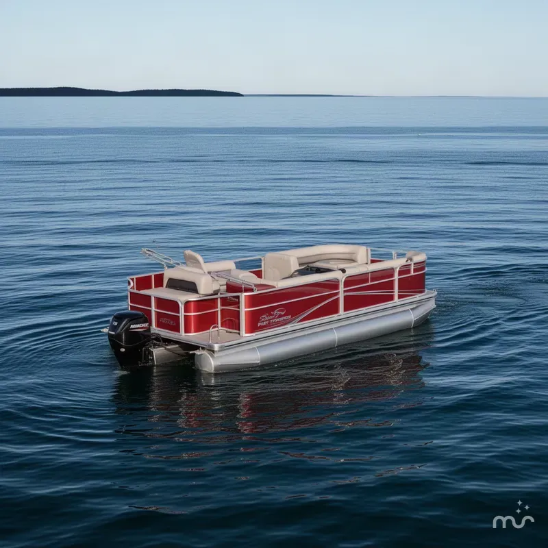 Slide: The Image of Sun Tracker Party Barge 18 DLX 2026 - 2