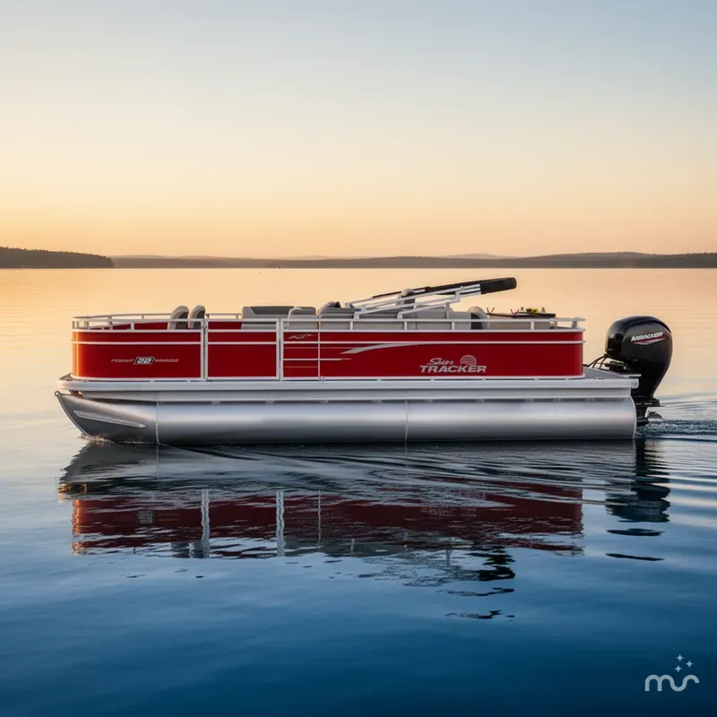 Slide: The Image of Sun Tracker Fishin' Barge 22 DLX 2026 - 2